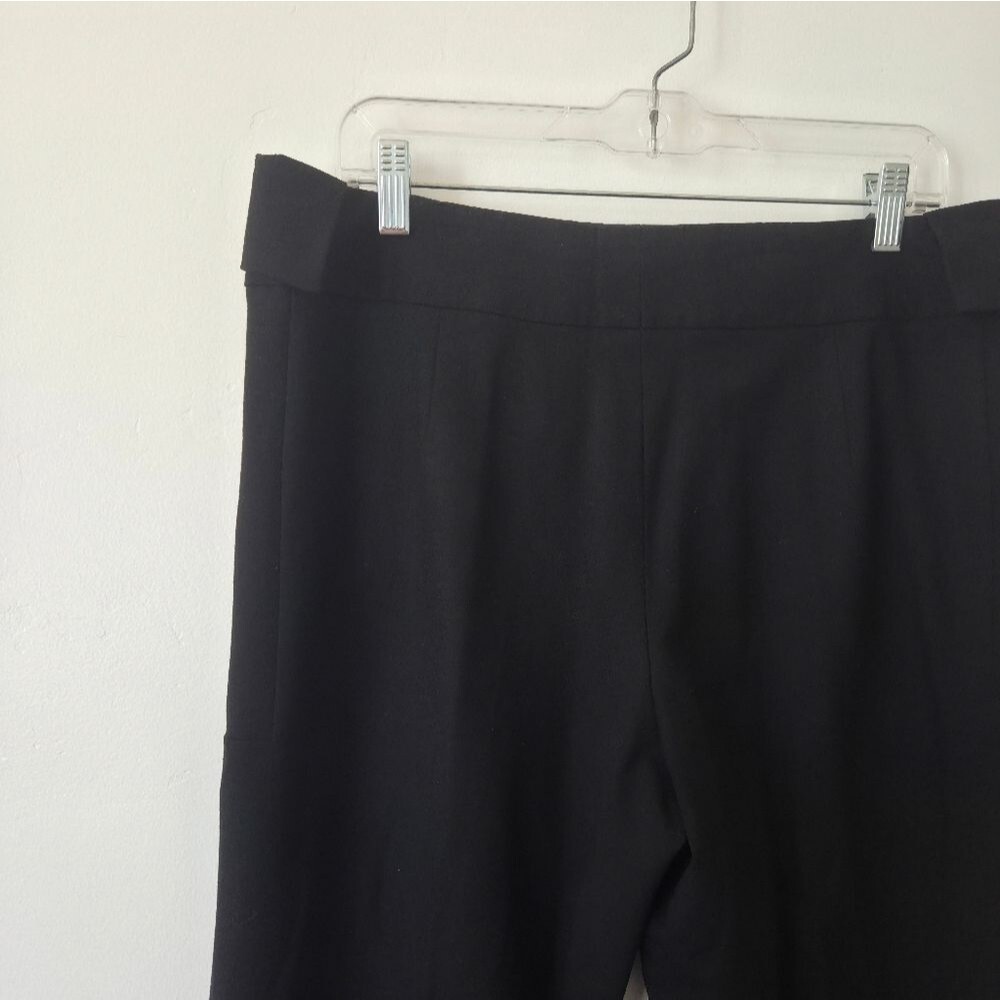 AKRIS Bergdorf Goodman Black Wool Dress Pants Women Size 12 Retro Minimalist - Picture 3 of 10
